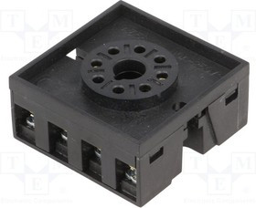 31L48P8, Аксес.для реле: панелька, PIN: 8, DIN, Эл.подкл: круглое гнездо