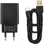 Блок питания (сетевой адаптер) VIXION L7c 2xUSB, 2.1A с кабелем Type-C 1м (черный)