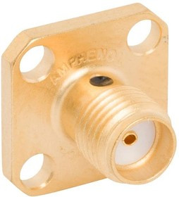 901-9215, RF Connectors / Coaxial Connectors 4HOLE FLANGE JACK S/CUP GOLD PLATED