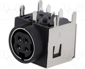 PC-MDJ-401-4P-E, Гнездо, питания DC, R7B, "мама", PIN: 4, экранированный, THT, 30ВDC