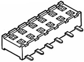 55508-120TRLF, Headers &amp; Wire Housings 2.3mm, Recpt, .76UM SMT,Dbl Rw,Vert,20P