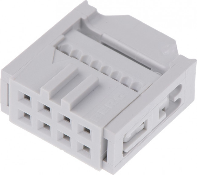 71600-008LF, Conn IDC Connector RCP 8 POS 2.54mm IDT RA Cable Mount Tube