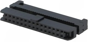 T826130A201CEU, Вилка, IDC, "мама", PIN: 30, с зажимом шлейфа, IDC, на шлейф, 1мм
