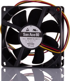 9S0812L4011, DC Fans DC Axial Fan, 80x80x25mm, 12VDC, Silent Series, Tachometer 9S0812L4011, DC Fans DC Axial Fan, 80x80x25mm, 12VDC, Silent Series, Tachometer
