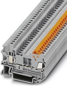 Through terminal block, screw connection, 0.25-1.5 mm², 2 pole, 17.5 A, 8 kV, gray, 3050015 Through terminal block, screw connection, 0.25-1.5 mm², 2 pole, 17.5 A, 8 kV, gray, 3050015