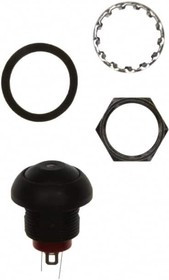 RP8100B2M1CEBLKBLKBLU, Pushbutton Switches GOLD OVER SILVER THREADED BUSHING