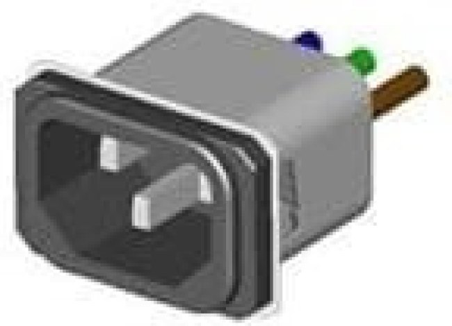 15SRBS8-Q, AC Power Entry Modules 15A Wire-Leaded