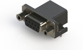 626-009-662-032, D SUB CONN, R/A RCPT, 9POS, DE, SOLDER