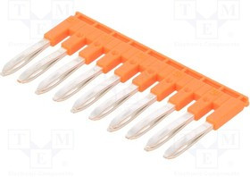 1SNK905310R0000, Вилочный мостик; SNK; Кол-во полюс: 10; оранжевый; Шир: 5,2мм; 600В
