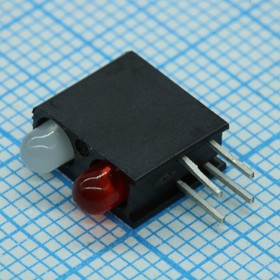 553-0181F, Светодиод двухуровневый двухцветный синий/красный 428нм/650нм 4 вывода россыпь