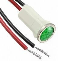 1033D5, Panel Mount Indicator Lamps GREEN DIFFUSED 1/2" MOUNTING HOLE