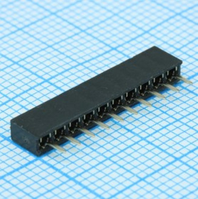 DS1026-01-1X10S8BV, (PBS2-10), Розетка на плату 1х10 контактов шаг 2мм