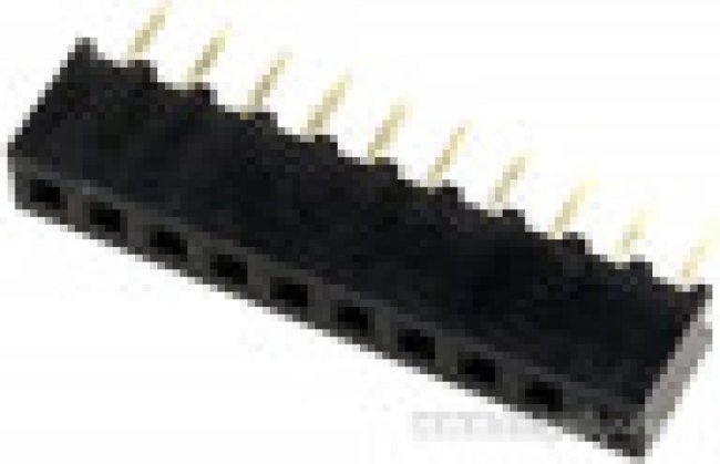 DS1026-01-1X10S8BV, (PBS2-10), Розетка на плату 1х10 контактов шаг 2мм