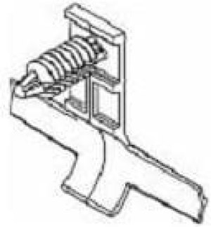 12110185, Automotive Connectors TAPE ON CLIP NAIL ATTACH HOLE DIAM6.63 12110185, Automotive Connectors TAPE ON CLIP NAIL ATTACH HOLE DIAM6.63