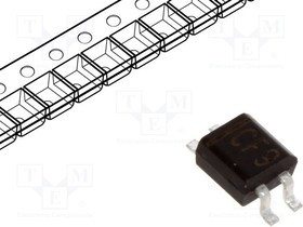 MYS80-DIO, Диодный мост: однофазный, 160В, If: 0,5А, Ifsm: 20А, MicroDIL, SMT