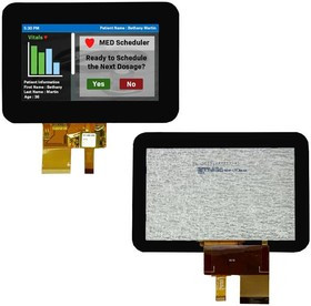 NHD-4.3-800480EZ- ASXP-CTP, TFT Displays &amp; Accessories 4.3 IPS TFT EZ Grip Series