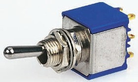 5656ADBGK2V, Toggle Switch, Panel Mount, On-On, 3PDT, Solder Lug Terminal, 30V dc