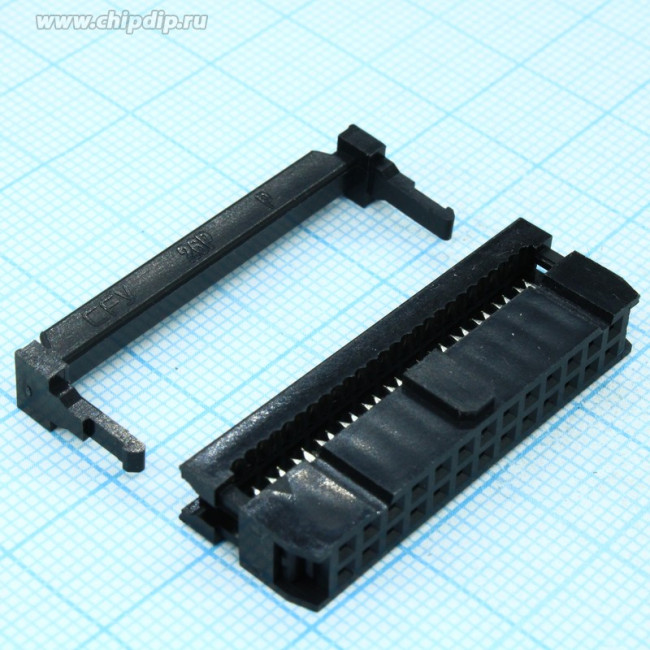 DS1016-26MASIBB, Вилка, IDC, "мама", PIN: 26, IDC, на шлейф, 1,27мм