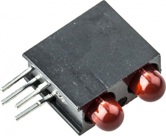 553-0211F, LED Circuit Board Indicators RED DIFFUSED LOW CURRENT