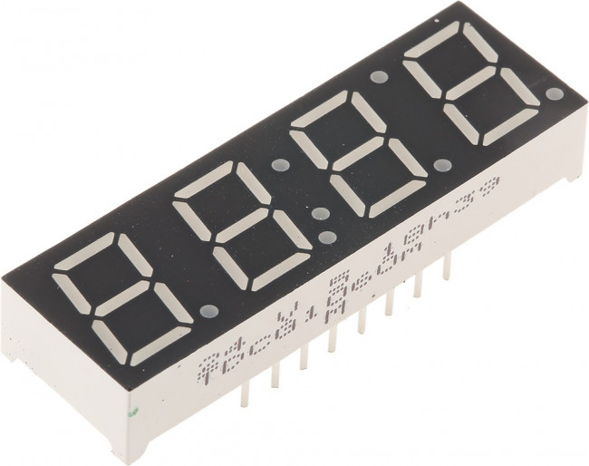 TDCG1060M, Дисплей LED, 7-сегментный, 10мм, зеленый, 2,8-4мкд, катод, II.зн 4