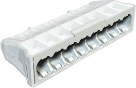 Socket terminal, 8 pole, 0.5-2.5 mm², clamping points: 8, light gray, 24 A Socket terminal, 8 pole, 0.5-2.5 mm², clamping points: 8, light gray, 24 A