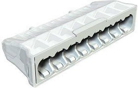 Socket terminal, 8 pole, 0.5-2.5 mm², clamping points: 8, light gray, 24 A Socket terminal, 8 pole, 0.5-2.5 mm², clamping points: 8, light gray, 24 A