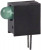 551-0207F, Индикатор печатной платы, Зеленый, 1 светодиод(-ов), Сквозное Отверстие, T-1 (3мм), 10 мА, 16 мкд