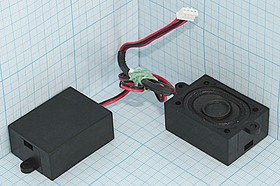 Пара громкоговорителей=Динамик в пластиковом корпусе 45x33x19m57мм, 4 Ом, 0.8Вт, KPB45x33-2-7050, па