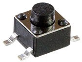 IT-1109SE-250G-G, кнопка тактовая 4.5х4.5 h=4.3мм (аналог 7914G-1-000E)