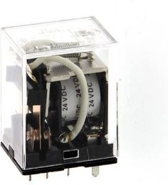 LY224AC 2, Industrial Relay LY 2CO AC 24V 10A Plug-In Terminal