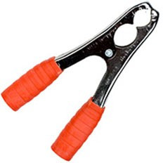 3-472 красный, зажим крокодил 135ММ 300А красный