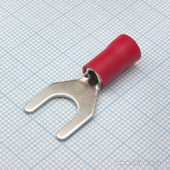 SV5.5-8 Red, наконечник кабельный вилочный с изоляцией d=8.4мм, сеч. пров.4.0-6.0мм2 SV5.5-8 Red, наконечник кабельный вилочный с изоляцией d=8.4мм, сеч. пров.4.0-6.0мм2