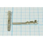 Клемма вилка, 3,0x0,6, 0,5-0,8мм2, латунь луженая