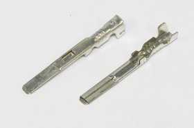 Клемма вилка, 3,0x0,6, 0,5-0,8мм2, латунь луженая