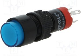 V10Y-11Z-6B, Переключатель: кнопочный, Пол: 2, SPDT, 0,5A/250ВAC, 1A/24ВDC, IP40