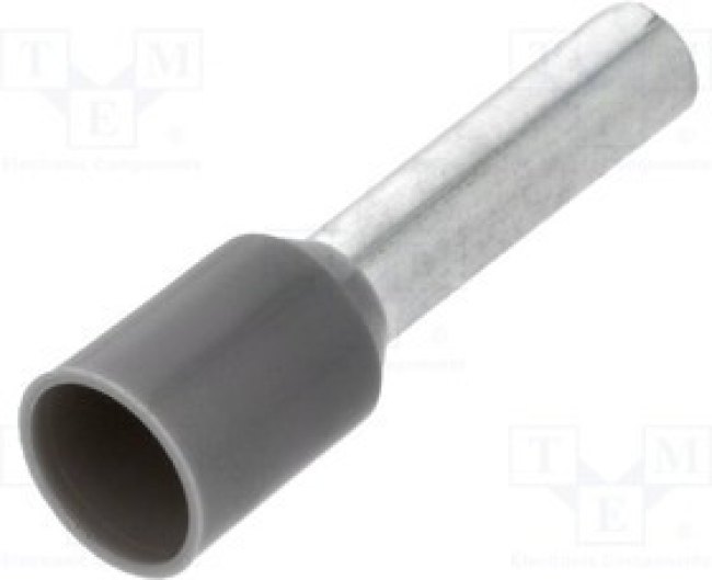 TUL-RI-04012, Втулочный; изолированный; медь; Изоляция: полиамид; 4мм2