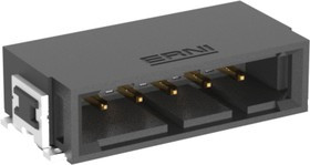 254823 / 254823-E, MaxiBridge Series Right Angle Surface Mount PCB Header, 5 Contact(s), 2.54mm Pitch, 1 Row(s)