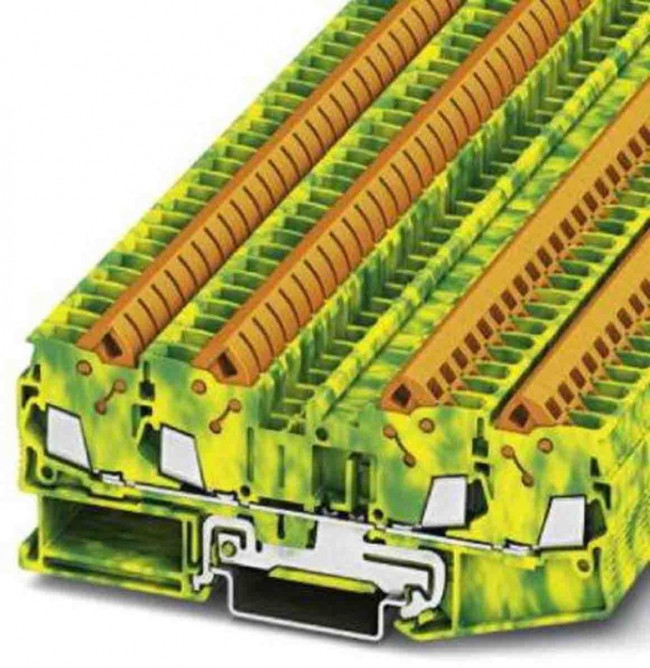3206448, DIN Rail Terminal Blocks QTC 2 5-QUATTRO-PE