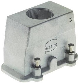 19620060441, Heavy Duty Power Connectors METAL HOOD HAN 6B SCRW LCKING