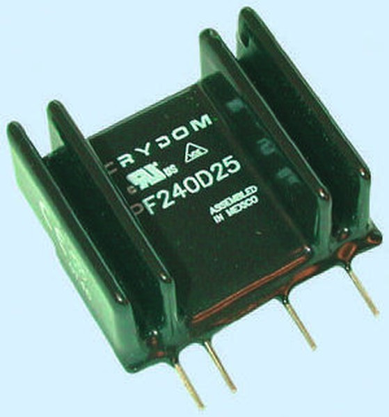 PFE480D25, Solid State Relays - PCB Mount PCB SIP SSR 660VAC /10A, 24VDC, ZC