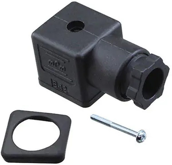 121023-0278, 121023 2P+E DIN 43650 A DIN 43650 Solenoid Connector, 250 V ac, 300 V dc Voltage