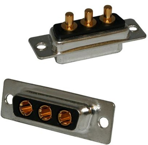 681M3W3203L001, 3 Way Through Hole D-sub Connector Socket, 6.85mm Pitch