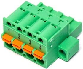 1883750, Pluggable Terminal Blocks 4 Pos 5.08mm pitch Plug 24-12AWG Spring