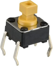 B3F-1052, Tactile Switches 6X6 Proj 7.3mm Btn Force 150g w/o Grd B3F-1052, Tactile Switches 6X6 Proj 7.3mm Btn Force 150g w/o Grd