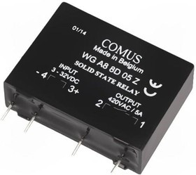 WGA8-08D05Z, Реле: полупроводниковое, Uупр: 3-32ВDC, 5А, 24-420ВAC, Серия: WGA8 WGA8-08D05Z, Реле: полупроводниковое, Uупр: 3-32ВDC, 5А, 24-420ВAC, Серия: WGA8