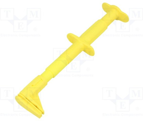 GRIP-F-24, Щуп-зажим, "крокодил", 5А, 1кВDC, желтый, Диап.захвата: макс.25мм GRIP-F-24, Щуп-зажим, "крокодил", 5А, 1кВDC, желтый, Диап.захвата: макс.25мм
