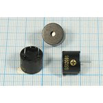 Зуммер магнитоэлектрический с генератором, размер 12x10, напряжение 9В, частота 2.3кГц, контакты 2P7