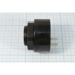 Зуммер пьезоэлектрический с генератором, размер 43x33, напряжение ~220В, частота 2.9кГц, контакты 2T