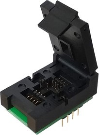 DIP8-SON8 6x8 mm (WSON8, DFN8) [ZIF-QSYQ, Clam Shell], Адаптер для программирования микросхем (=AE-WS8-U2, TSU-D08/WS08-8X6)