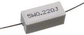 0,22ом 5% CRL-5W проволочный резист, 0,22ом 5% CRL-5W проволочный резистор, цементный AX
